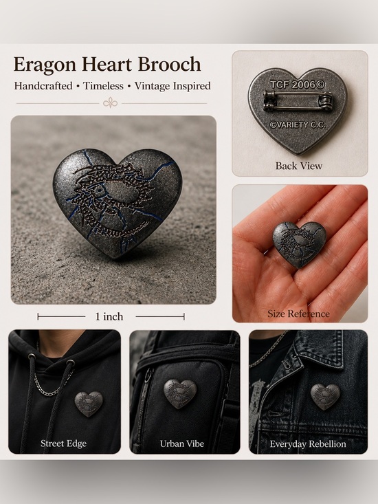 Twentieth Century Fox Jewelry - Vintage 2006 Eragon heart dragon collectable pin movie merchandise